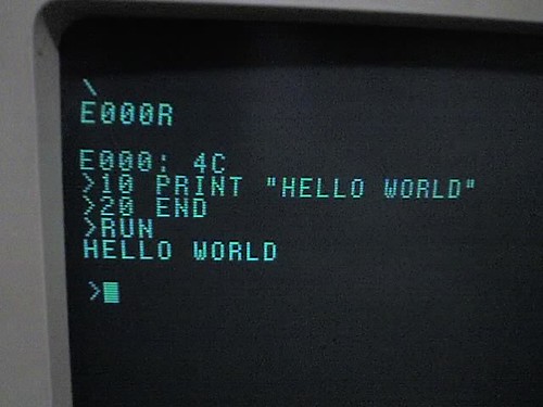 "Hello World" by mrbill is licensed under CC BY 2.0